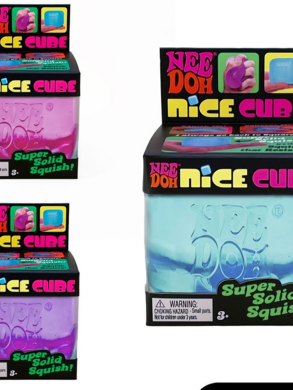 NeeDoh Nice Cube Kids Stress Toy - Blue, Purple, Or Pink *Authentic*